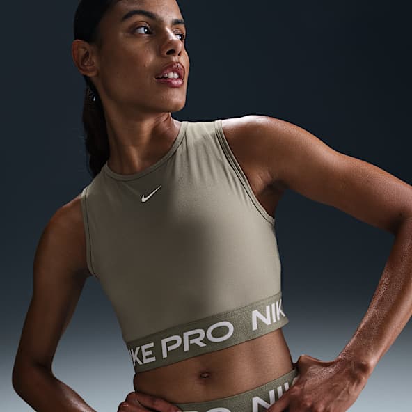 Nike training crop top sales